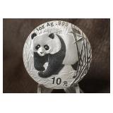 2001 1oz Pure .999 Silver Panda
