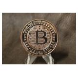 1oz .999 Copper Bitcoin Round