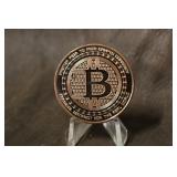 1oz .999 Copper Bitcoin Round