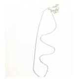 .925 Silver Rhodium Plated Cable Chain   A