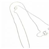 .925 Silver 9MM Rhodium Plated Round Box Chain