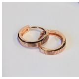 .925 Silver/RG Plated Earrings      A