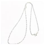 .925 Silver Rhodium plated Chain 18"      R