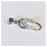.925 Silver Beach Sandal Pendant      R
