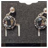 Hematite Drop Earrings