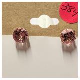 Pink Topaz Earrings