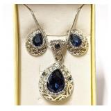 Blue Costume Set  Jewelry