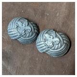 Lot of 2 Vintage Boy Scout Neckerchief Slides