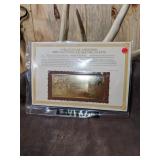 22kt Gold Commemorative Bank Note