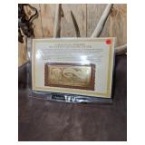 22kt Gold Commemorative Bank Note