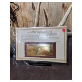 22kt Gold Commemorative Bank Note