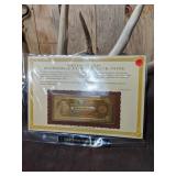 22kt Gold Commemorative Bank Note