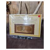 22kt Gold Commemorative Bank Note