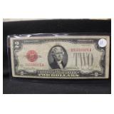 1928 $2 Dollar Red Seal Bank Note