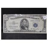 1953 $5 Silver Certificate Bank Note