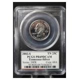 2002-S 90% Silver Tennessee State Quarter PCGS