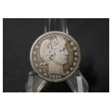 1916-D Barber Silver Quarter Better Date