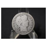 1914-D Barber Silver Quarter Better Date