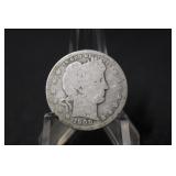 1908-O Barber Silver Quarter