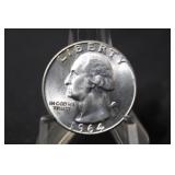 1964-D Uncirculated Washington Silver Quarter