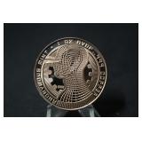 1oz .999 Bitcoin Solid Copper Coin