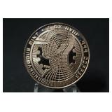 1oz .999 Bitcoin Solid Copper Coin