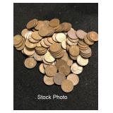 Lot of 100 Unsearched Wheat Cents