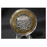 1996 Grand Casino .999 Fine Silver Gaming Token