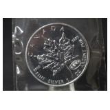 1999 1oz .9999 Maple Leaf W/Fireworks