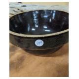 194 Brown Stoneware Pottery Bowl