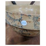 Vintage Spongeware Mixing Bowl