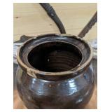 Brown Glaze Stoneware  Crock