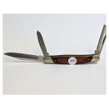 Buck Knife, Medal, Wood, 3blade