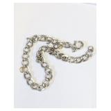 Sterling 7" Charm Bracelet 8.7g  S