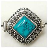 Silver Poison Ring Sz8