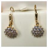 S.Silver GP Tanzanite(1ct) Earrings
