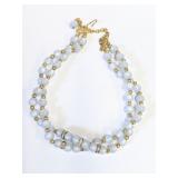 Vintage Two Strand Necklace 12-15" Long