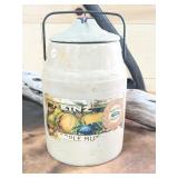 Vintage Apple Butter Stoneware Crock - Lid Says