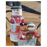 Lot of 6 Christmas Storage Boxes