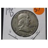 1961-D Franklin Silver Half Dollar