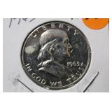 1963 Franklin Silver Half Dollar Proof