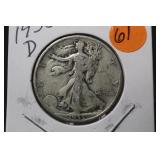 1935-D Walking Liberty Silver Half Dollar