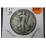 1936-S Walking Liberty Silver Half Dollar
