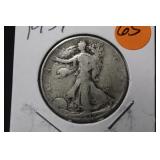 1937 Walking Liberty Silver Half Dollar