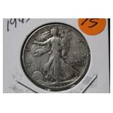 1943 Walking Liberty Silver Half Dollar