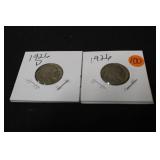 Lot of 2 Buffalo Nickels