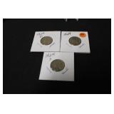 Lot of 3 Buffalo Nickels