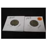 Lot of 2 Buffalo Nickels