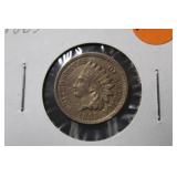1863 Indian Head Cent EF/AU Excellent