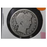 1909 Barber Silver Half Dollar